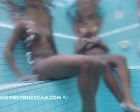 VIDEO OF THE DAY! 2 Brazilian girls first time nude in the pool