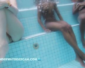 VIDEO OF THE DAY! 2 Brazilian girls first time nude in the pool