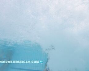 Sweet couple underwater