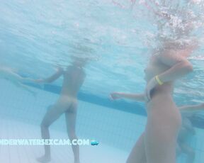 Sweet couple underwater