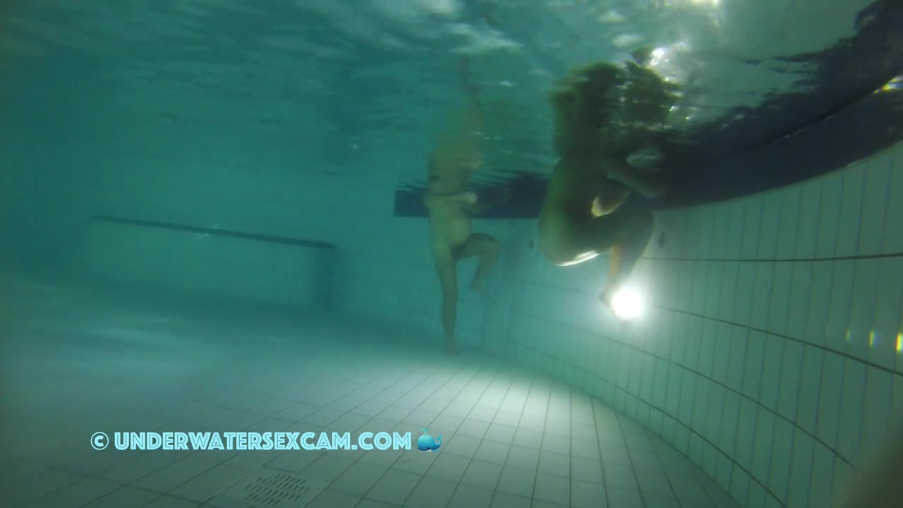 Elder couple underwater massage