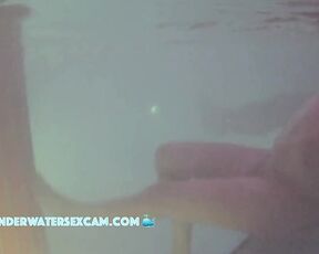 Asien milf gets underwater massage