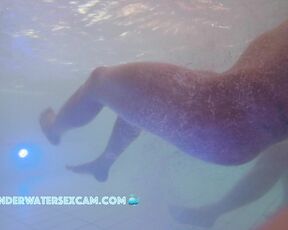 Sweet beauty likes underwater massage