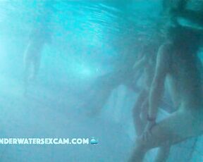 Underwater night scene