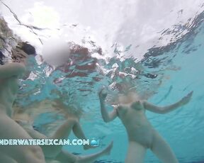 VIDEO OF THE DAY! This group of girls shows their beautiful bodies in the public pool