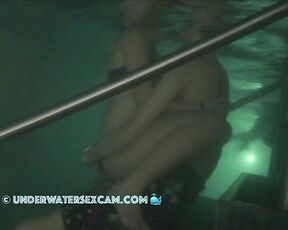 They actually manage to have sex underwater on the steps in their swimsuits