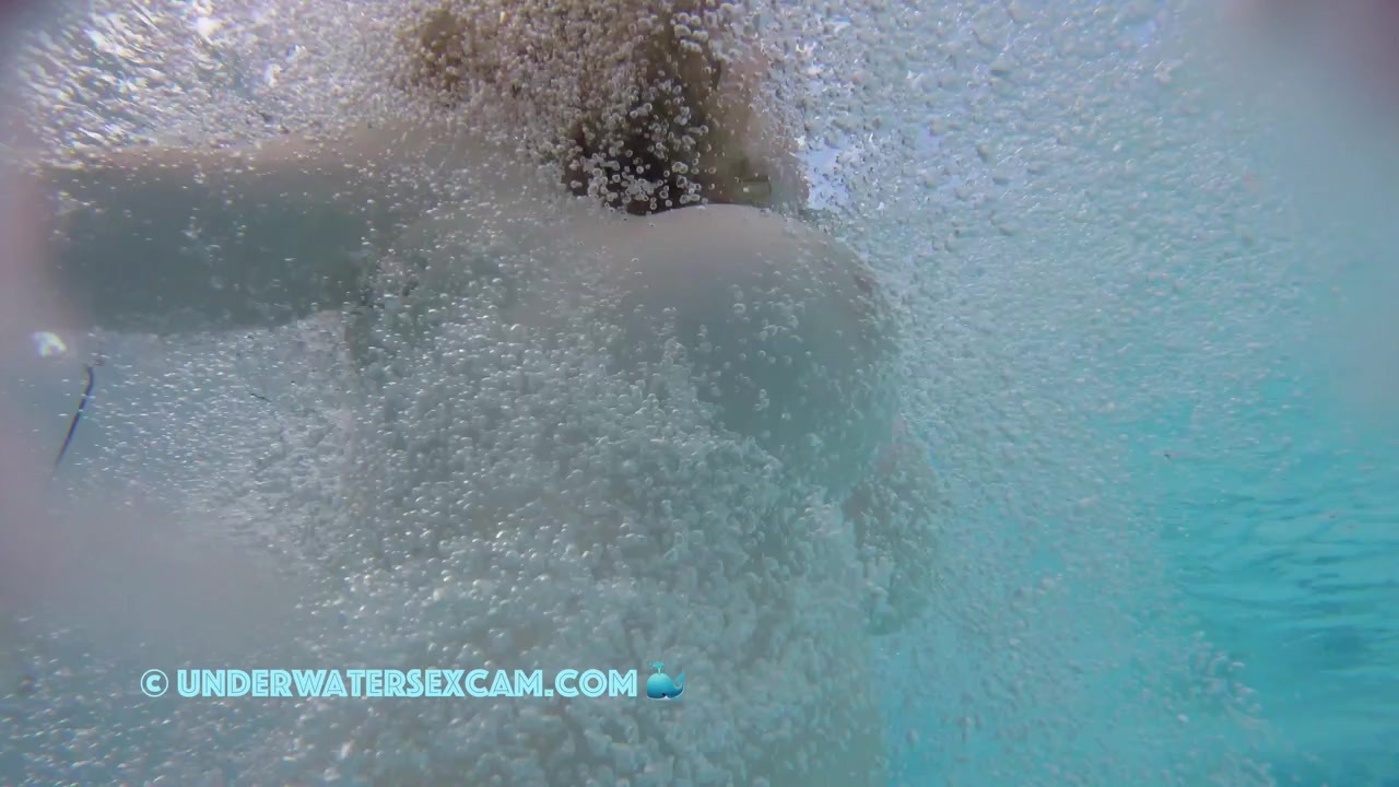 These are huge white tits filmed in a sauna pool