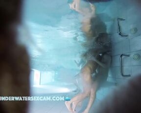 NEW! They have fun together with his hard cock and the underwater jet