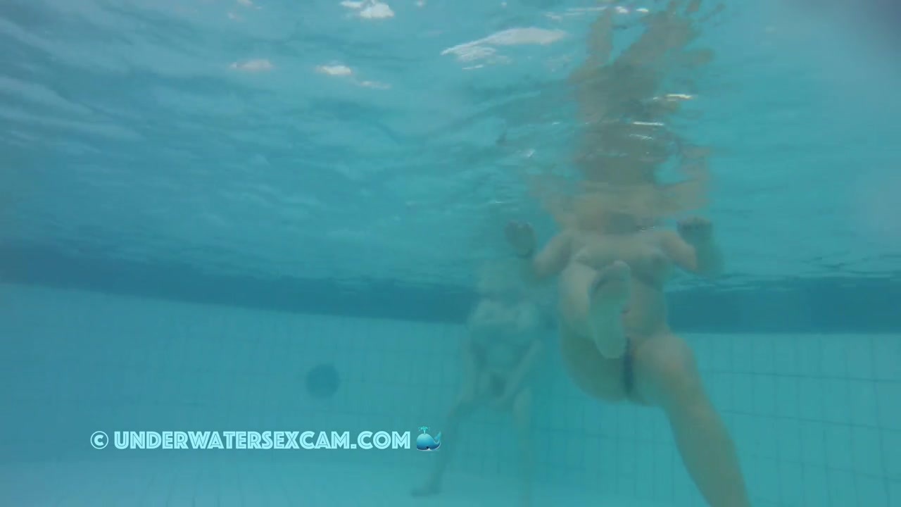 Nice girl waits naked all alone in the sauna pool for something to happen