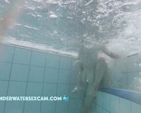 This young couple finds out that you can have sex in the pool