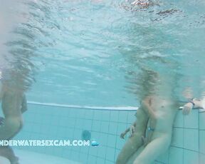 NEW! She wants to fuck and that's why he gets an underwater hand job