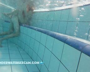 This young girl is surprised what you can do underwater if you are completely naked