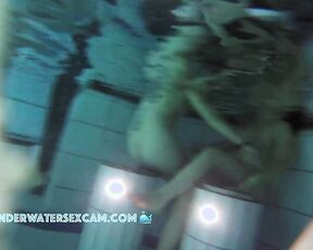 NEW! These young lesbians enjoy the time together in the warm pool