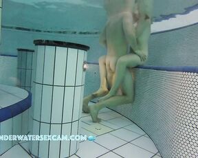 He takes her breasts in her hand and would like to fuck her in the sauna pool