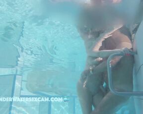 NEW! Retired couple plays underwater while he fingers her again and again