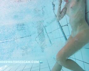 She's pretty good at hiding her secret underwater masturbation