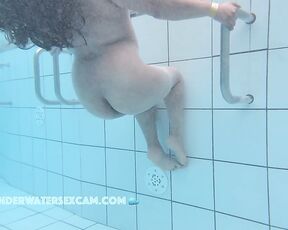 NEW! She is so small that she can hardly stand in the pool but she wants to show everyone her nipples
