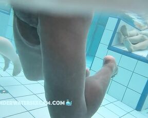 NEW! The very hairy Indian teen girl does it again and looks at my erect prick in the meantime