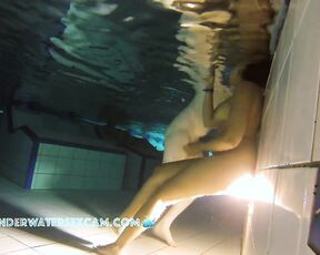 NEW! Black girls with a decent bust size are a real eye-catcher in the dark sauna pool