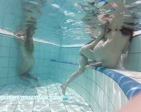 NEW! In this underwater video you can watch how the lesbian girls make each other horny