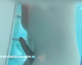 NEW! She starts to masturbate in front of everyone and that makes him really horny