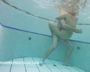 NEW! It's quite normal to have sex in a public pool if you are completely nude and horny