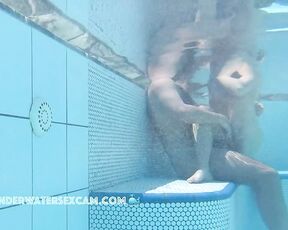 NEW! A young couple plays around in the water where he gets horny and wants more