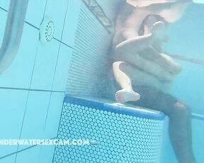 NEW! A young couple plays around in the water where he gets horny and wants more