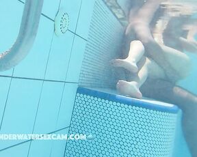 NEW! A young couple plays around in the water where he gets horny and wants more