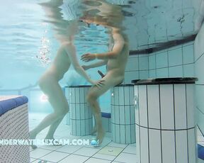 NEW! It's really not easy not to get a boner when you're naked in the water with your hot girlfriend