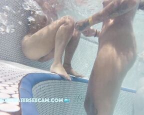 NEW! An underwater strap-on would be a nice idea for the two lesbians, wouldn't it?