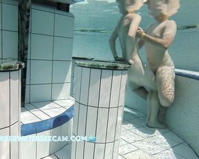 NEW! A young teen couple who is naked in the water for the first time realizes that they are getting horny
