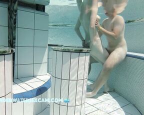 NEW! A young teen couple who is naked in the water for the first time realizes that they are getting horny