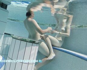 NEW! A young teen couple who is naked in the water for the first time realizes that they are getting horny