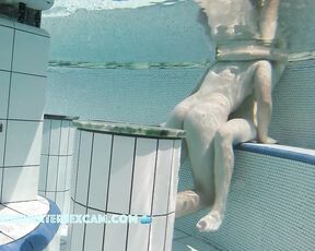 NEW! A young teen couple who is naked in the water for the first time realizes that they are getting horny