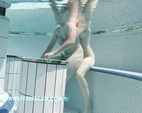 NEW! A young teen couple who is naked in the water for the first time realizes that they are getting horny