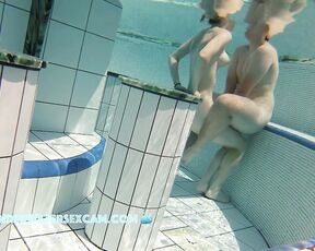 NEW! A young teen couple who is naked in the water for the first time realizes that they are getting horny
