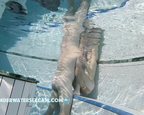 NEW! Young couple gets hornier and hornier the longer they are naked in the sauna pool.
