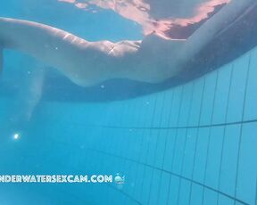 NEW! She tries to lift her nipples out of the water so I can see them