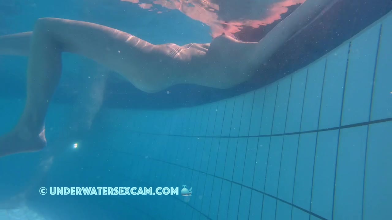 NEW! She tries to lift her nipples out of the water so I can see them
