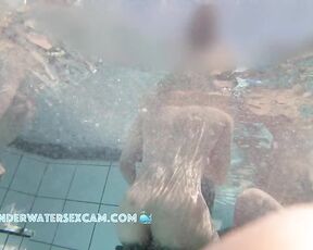 NEW! Two pretty young women sit on underwater stools and chat about dicks