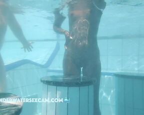 NEW! Hot black girls always drive the white boys crazy when they are naked in the pool