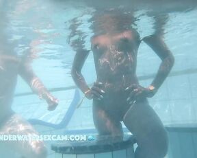 NEW! Hot black girls always drive the white boys crazy when they are naked in the pool