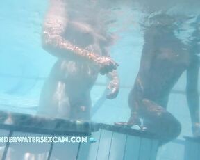 NEW! Hot black girls always drive the white boys crazy when they are naked in the pool