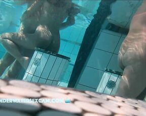 NEW! This hot couple would love to fuck immediately in the pool even if many people are watching