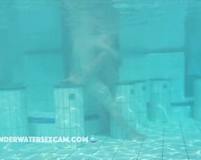 NEW! This hot couple would love to fuck immediately in the pool even if many people are watching