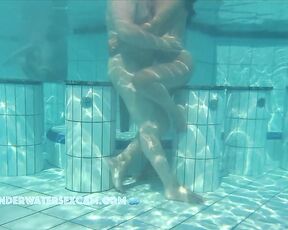 NEW! This hot couple would love to fuck immediately in the pool even if many people are watching