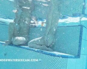 NEW! Two young hot chicks talk about the best way to fuck in the pool