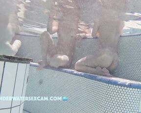 NEW! Two young hot chicks talk about the best way to fuck in the pool