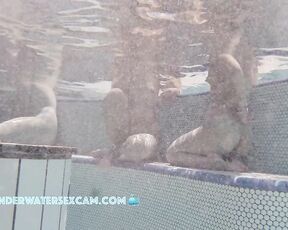 NEW! Two young hot chicks talk about the best way to fuck in the pool